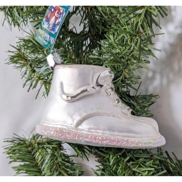 Baby Shoe Retired Old World Christmas Ornament - Picture 3 of 5